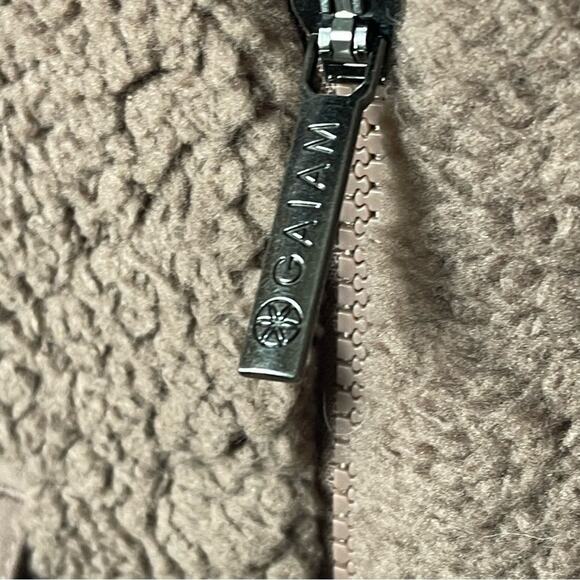 GAIAM Sherpa Zip Front Hoodie Teddy Jacket, Soft/Comfy, Loungewear, Weekend S - Picture 12 of 12